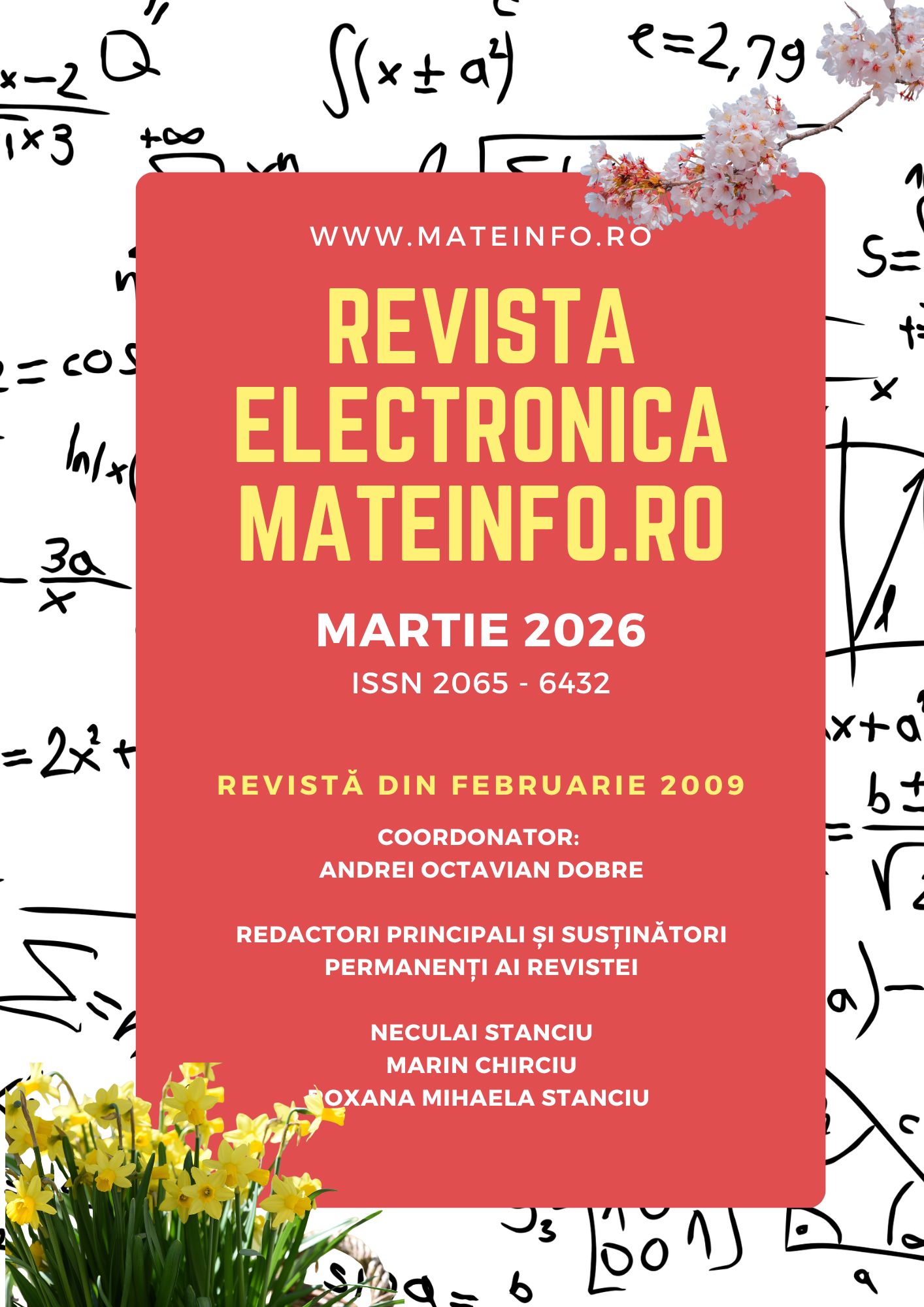 Tangerine Math Patterned Tutor Flyer